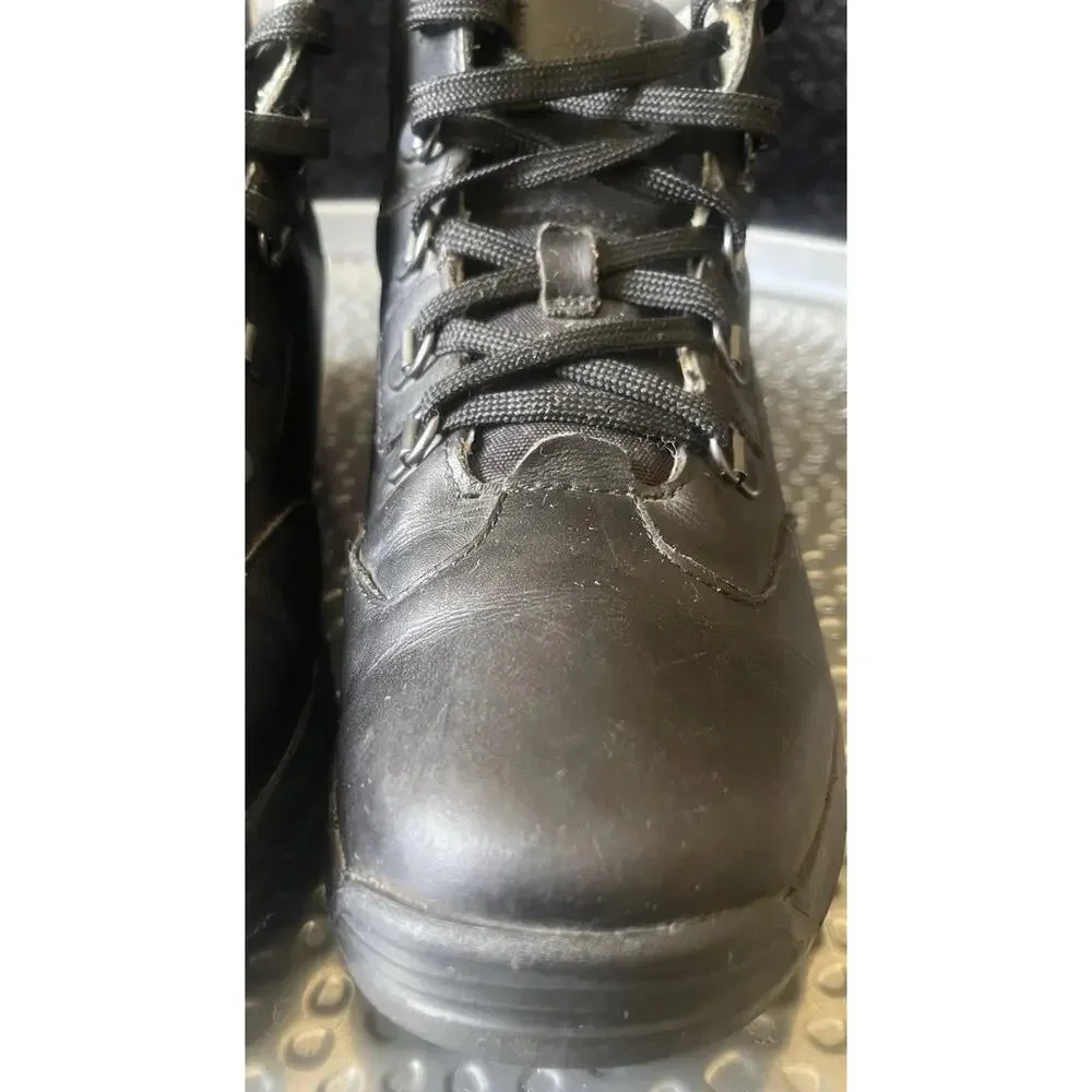 Men's Timberland Black Leather Lace Up Boots Size 6.5